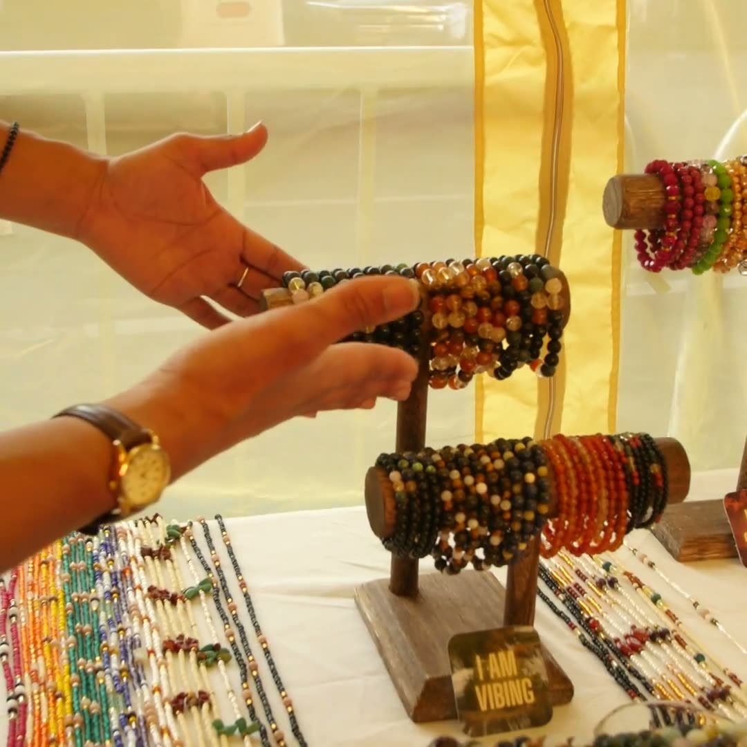 By Nature Beads jewelry display